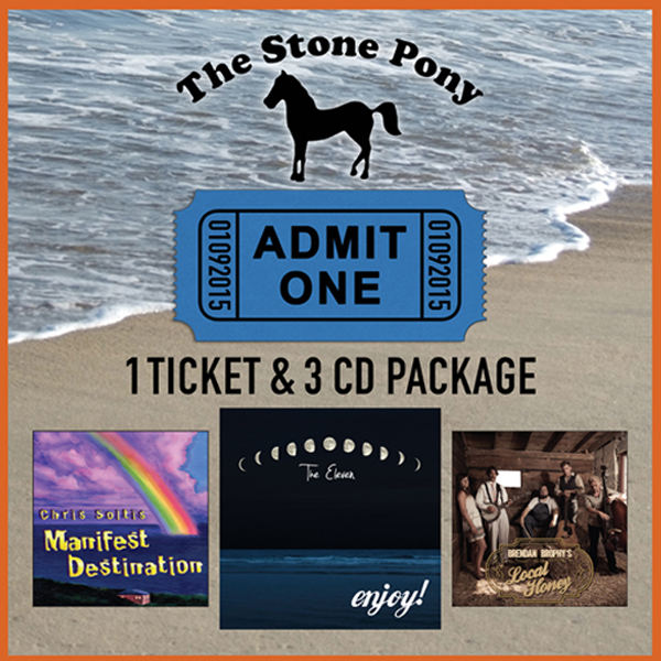                     <b>enjoy! Stone Pony<br> Album Release Party<br> Ticket & 3 CD pack</b>