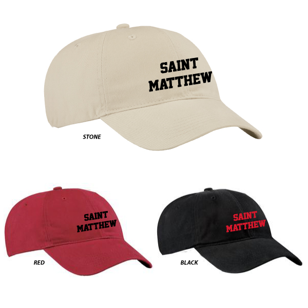 58 Low Profile Twill Hat CP77 Embroidered- Saint Matthew