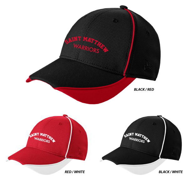 60 New Era NE1050 Contrast Piped Performance Hat Embroidered-Saint Matthew Warriors