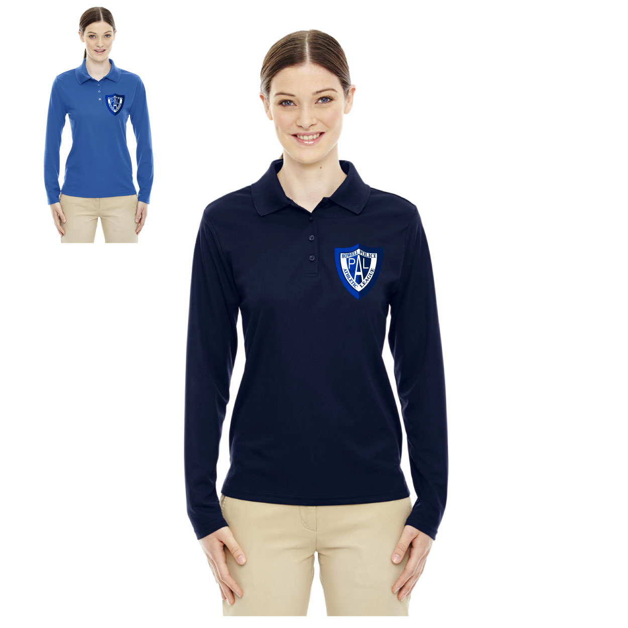 17 Ladies Long Sleeve Polo Shirt