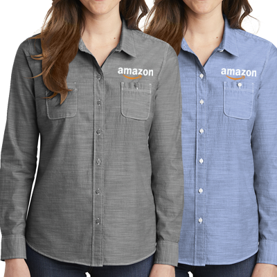 Ladies Slub Chambray Shirt