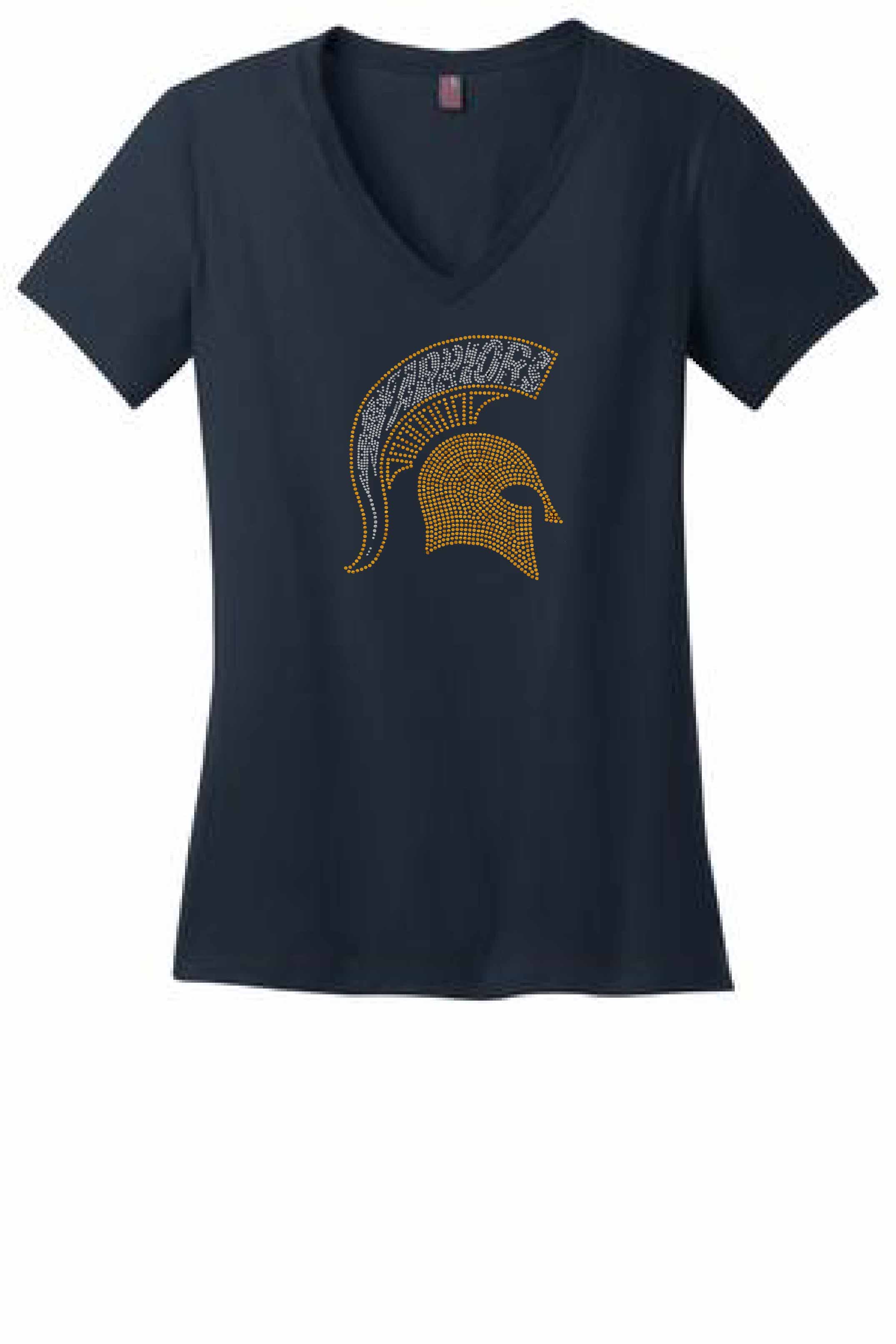 V - Steinbrenner Ladies Spangle V-Neck Tee