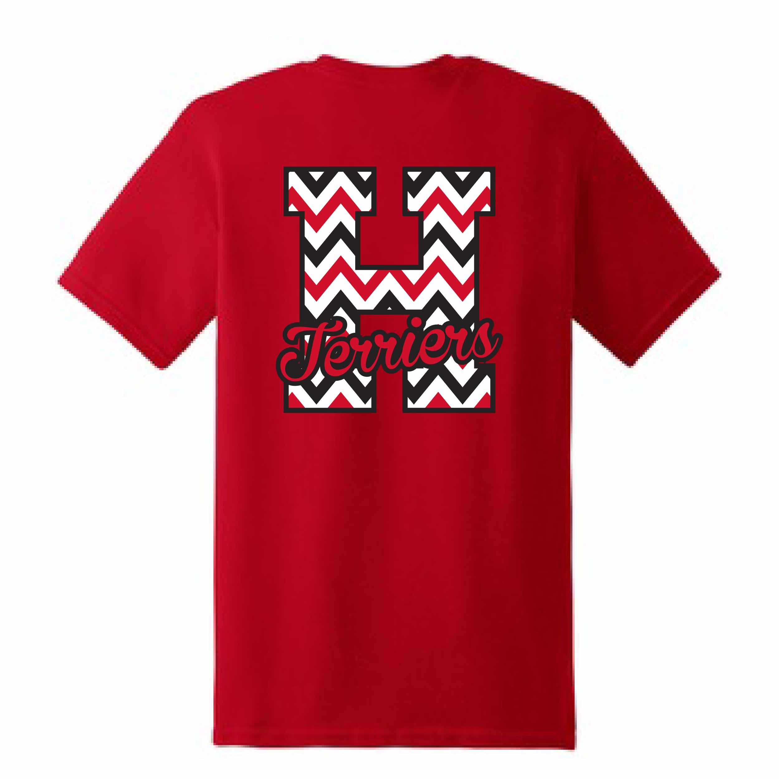 Z5 - <b>CLEARANCE! LIMITED QUANTITIES!</b>!<br>Hillsborough Terriers Chevron Tee