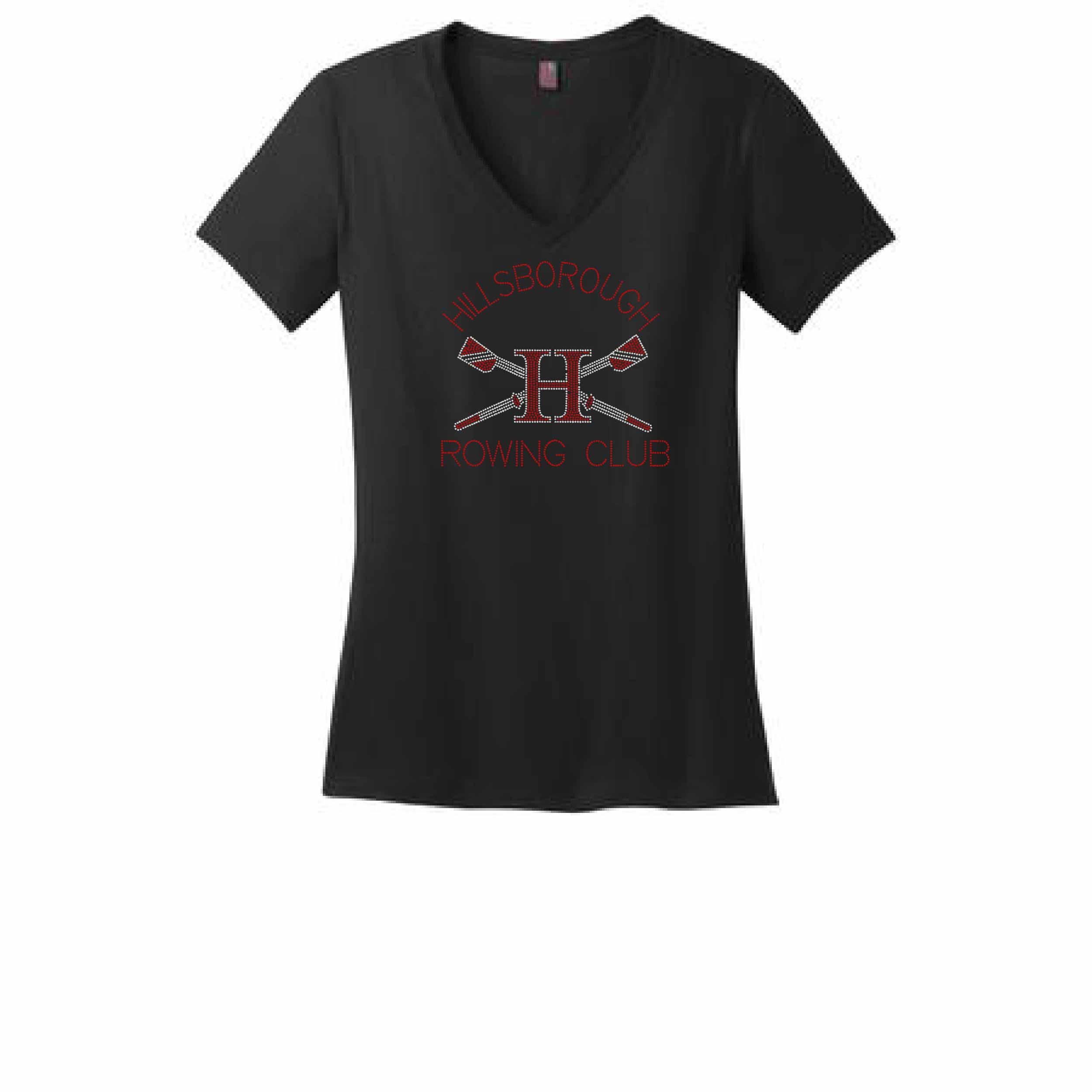 Z2 - HHS Rowing Ladies Spangle V-Neck Tee