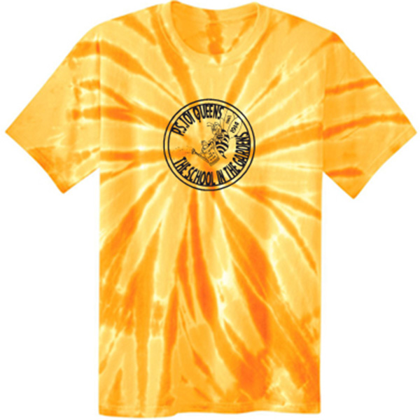 Gold Tie-Dye T-Shirt - Circle
