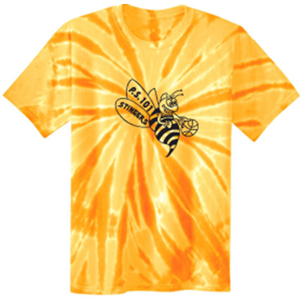 Gold Tie-Dye T-Shirt - Bee