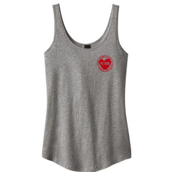 Junior Fit Tank Top Heathered Steel Grey - ADULT ONLY