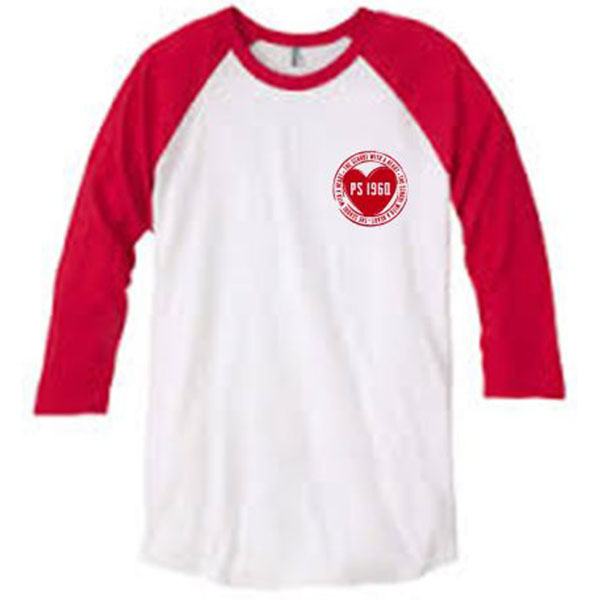 Baseball Raglan Unisex Shirt Red/White