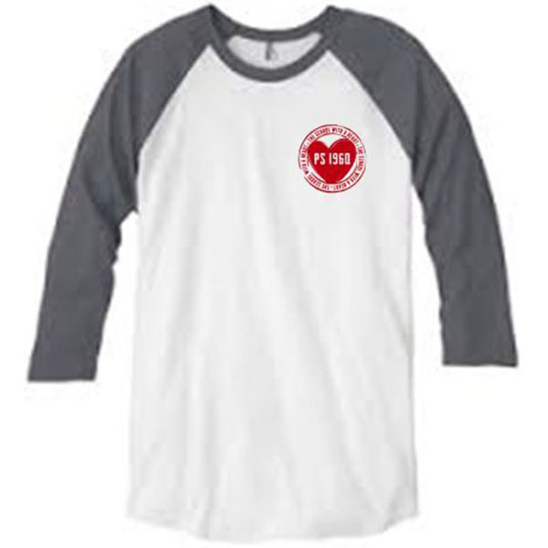 Baseball Raglan Unisex Shirt Asphalt/White - ADULT ONLY
