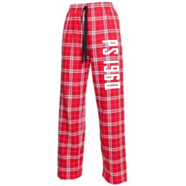 Flannel Pants Red/White Plaid