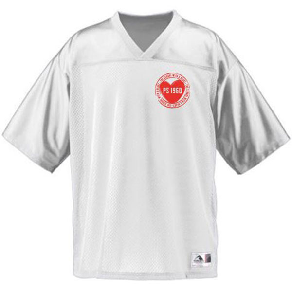 Football Replica Jersey Solid White - ADULT ONLY