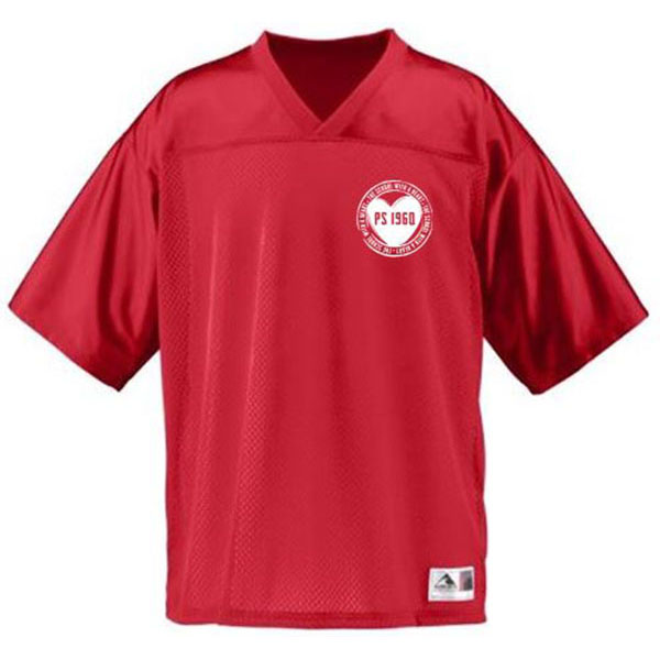 Football Replica Jersey Solid Red - ADULT ONLY
