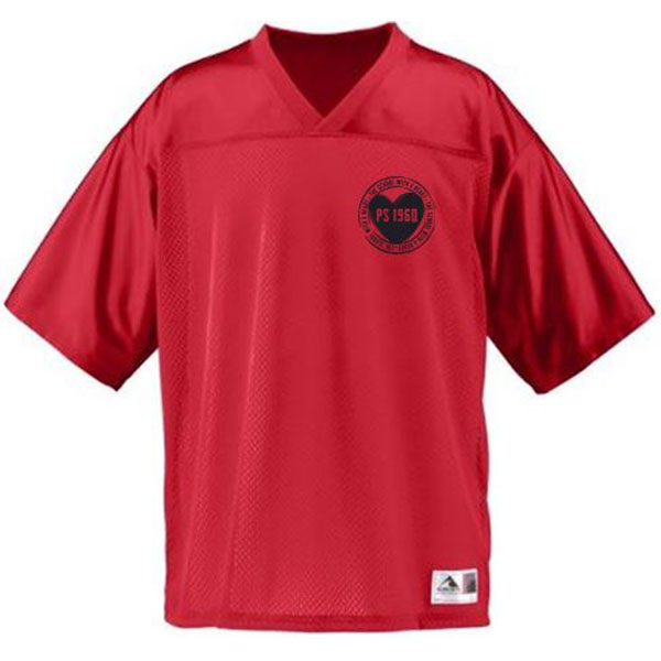 Football Replica Jersey Solid Red - ADULT ONLY