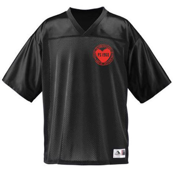 Football Replica Jersey Solid Black - ADULT ONLY
