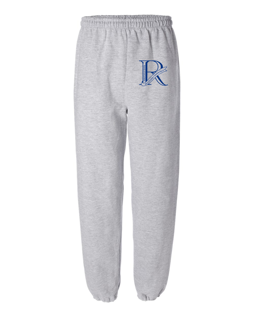 Grey sweatpant with small R on front thigh (182000