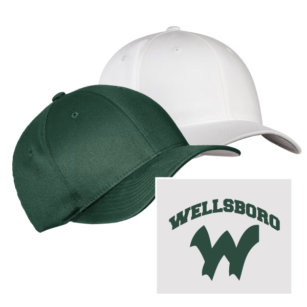 L1) Flexfit Hat-Structured Mid Profile EMBROIDERED LOGO
